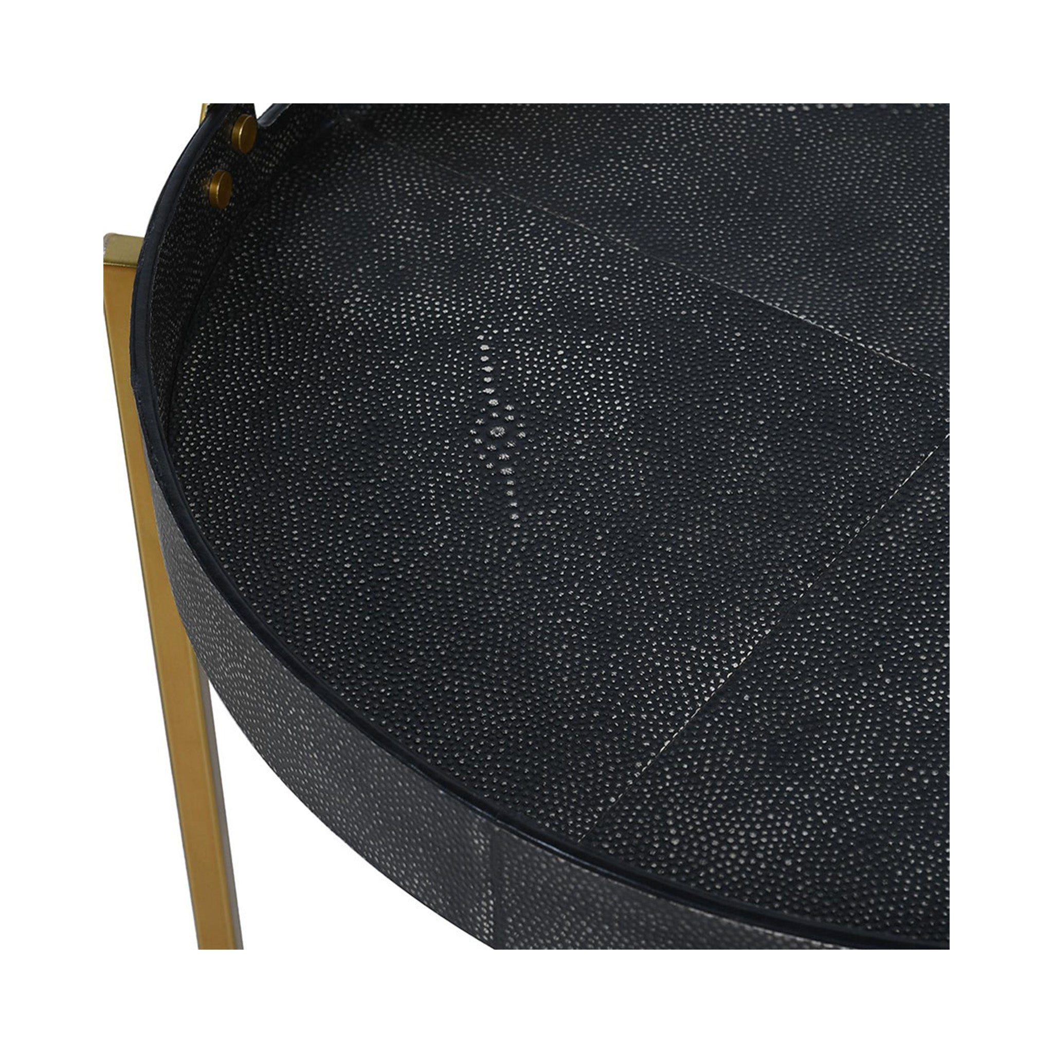 Shagreen Tray Table Duo